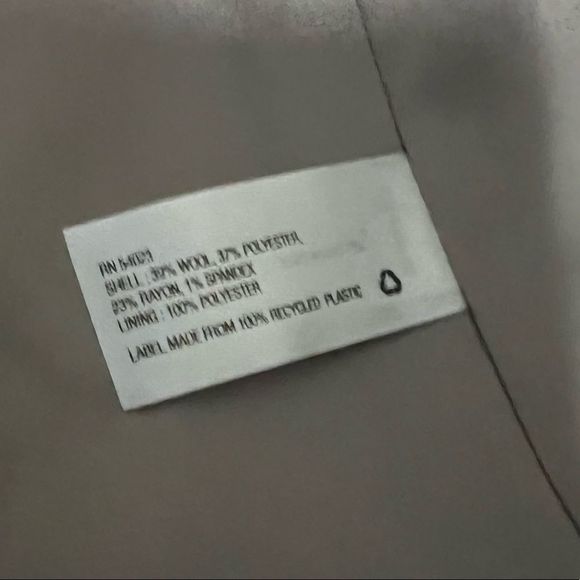 NWOT $118 GAP | The Academy |  Lined | Herringbone Blazer in Gray & White - Picture 7 of 8